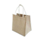 Linen material advantageous small carry hand bags for women with cotton handle