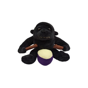 Keychain of short fluff orangutan stuffed plush toys with printing logo