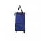 Polyester material carry fold trolley bags with wheels for shopping bags 