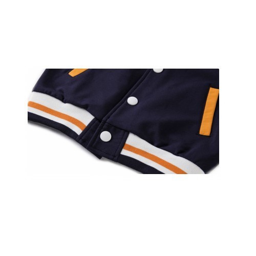 Sporting outerwear baseball jacket with customized embroidery logo