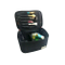 Versatile makeup case with multiple compartments and brush set pouches for convenient organization and easy carrying